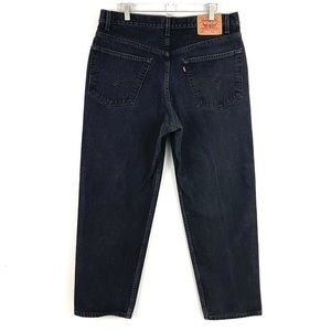 Vintage Levi’s 550 Relaxed Fit Black Wash Jeans